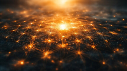 A 3D illustration of a graphene structure showcasing the hexagonal lattice of carbon atoms, symbolizing nanotechnology and its potential. Bright modern tone with blurred empty space on the side.

