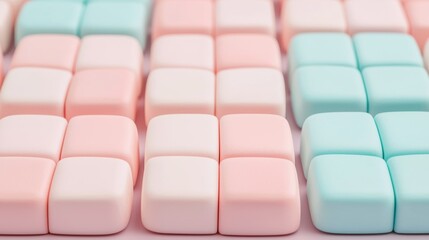 Obraz premium Colorful Soft Puzzle Blocks for Creative Assembly, Fun and Educational Play