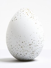 Decorative white egg with gold dots