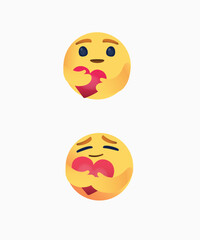 Popular Social Media  emoji Empathetic reaction 