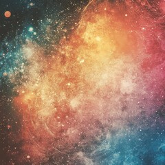 Fototapeta premium Cosmic Nebula Swirl Abstract Space Art