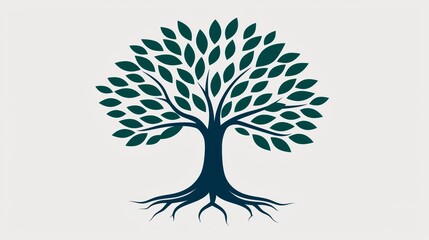 Obraz premium Tree Logo Design Representing Environmental, Social, and Governance Principles