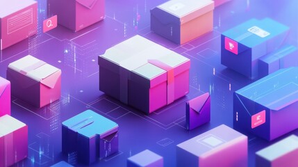 Parcel shipment abstract concept vector illustration set. Post service tracking, smart express delivery, online shopping, mail box, delivery point, application software, courier abstract metaphor.