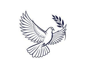 Obraz premium Dove Bird vector 