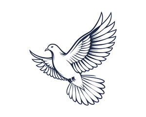 Obraz premium Dove Bird vector 