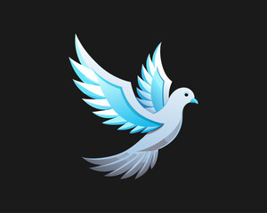 Fototapeta premium Dove Bird vector 