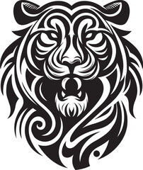 Tiger stylized in vector