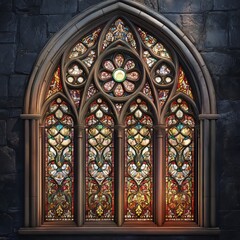 Fototapeta premium Elaborate Stained Glass Window Display