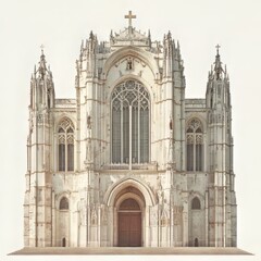 Obraz premium Grand Cathedral Facade Architecture