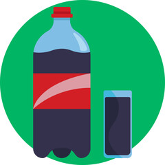 A popular soft drink that contains carbonated water, sugar, and flavorings.