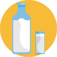 A classic container used to hold and store fresh milk for drinking or cooking.