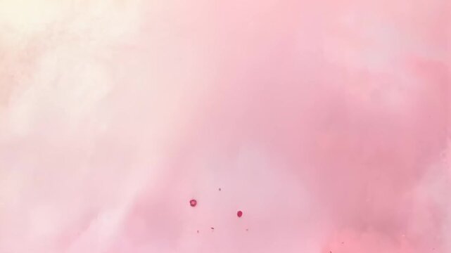 Charming Pink Hearts with a Sparkling Touch of Love