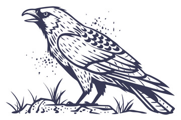 Grunge Abstract Insect with Distressed Texture Illustrator Artwork