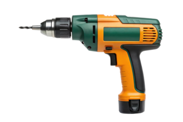 Electric drill used for home improvement tasks, cut out