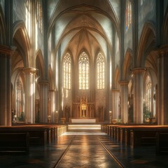 Obraz premium Grand Cathedral Interior