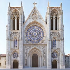 Obraz premium Ornate Cathedral Facade