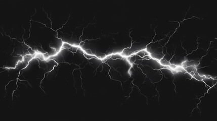 Png electric lightning bolts on backgrounds. Weather Phenomena. Illustration