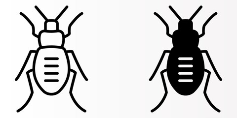 Insect icons set. for mobile concept and web design. vector illustration on white background