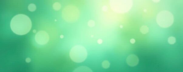 Obraz premium Abstract seafoam green bokeh, nature's soft glow , green light, pastel green, vibrant green