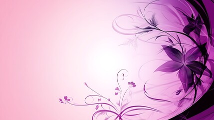 Elegant Purple Floral Design Abstract Background