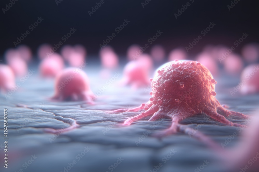 Poster This artwork features vibrant 3D renderings of nerve cells and synapses on a dark blue background, showcasing the complexity of neural connections
