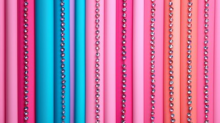 Luminous Crystal Beads in Vibrant Colors on Textured Background for Creative Projects