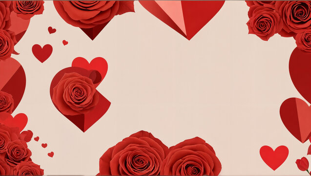 Rosas en D&iacute;a de San Valent&iacute;n, el D&iacute;a del amor y la Amistad