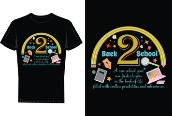 Back to School Printable T Shirt Design.