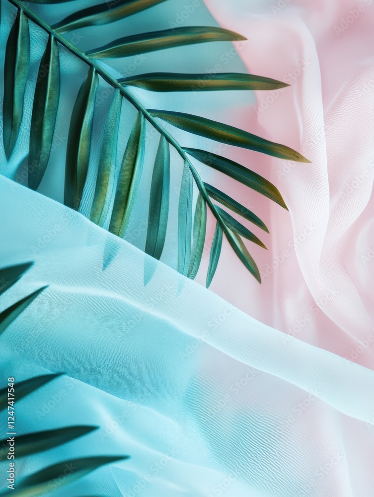 Leinwandbilder tropical patterns paired with light summer fabrics create a refreshing design for warm weather setti