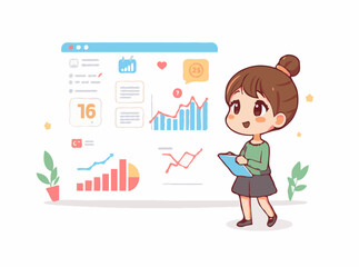 Visualizing Social Media Analytics in Vector Art