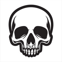Skull logo vector 