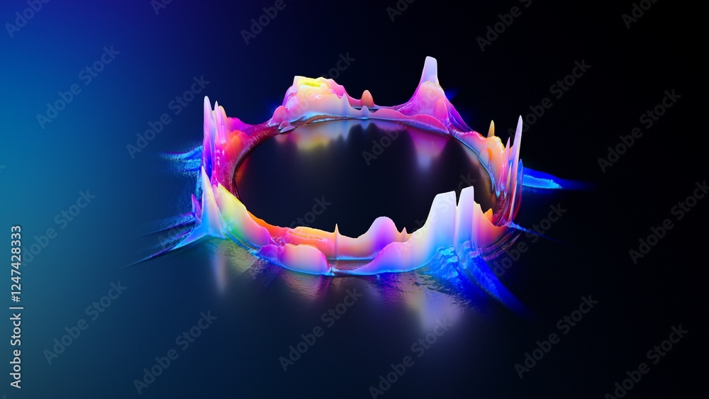 Canvas Prints glow swirl light effect. circular lens flare. abstract rotational lines. power energy element. lumin