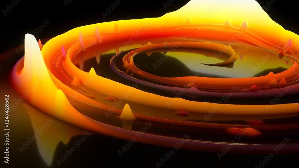 Canvas Prints glow swirl light effect. circular lens flare. abstract rotational lines. power energy element. lumin