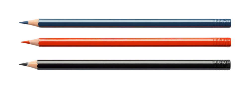 Supplies selection studio creativity isolated on transparent background