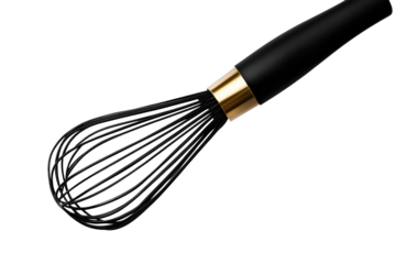 Cooking action whisking ingredients in kitchen isolated on transparent background