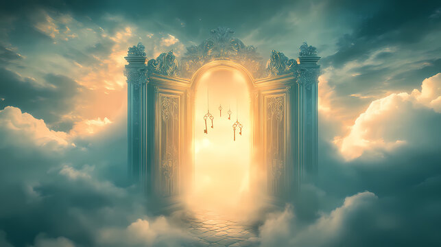 keys divine two majestic doors