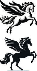 Fototapeta premium Pegasus Sillhouette
