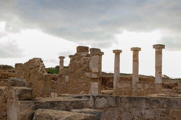 Ancient Ruins in the Archaeological Park of Paphos, Greece, Paphos, 20.11.2024