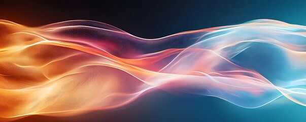 Abstract science and technology background, symbolizing the dynamic relationship between scientific advancement and digital technology