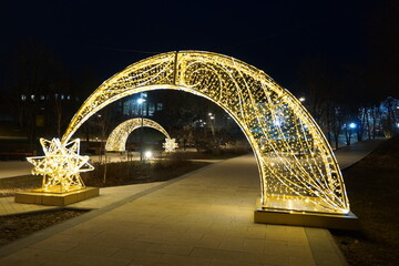 bridge at night