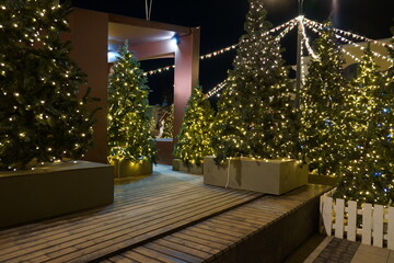 christmas tree with gifts
