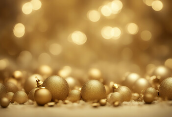 Fototapeta premium christmas background gold decorative vector star starry bauble decoration winter holiday ice snow snowflake abstract