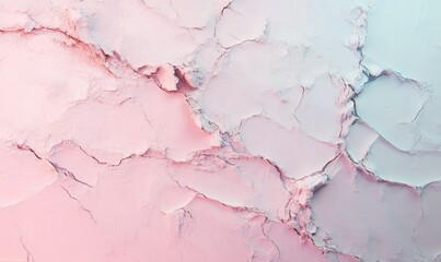 Obraz premium Abstract cracked paint texture in soft pastel tones, styled to evoke vintage charm and artistic expression
