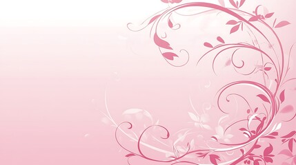 Delicate Pink Floral Design Background Image