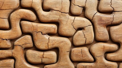 Cracked wood maze texture background design