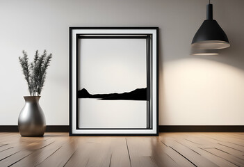 picture floor blank frame wall black brand poster portfolio template box cool wooden photo art wood design interior painting paper background three-dimensional surface isolated page clear lean quote