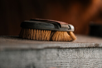 Horse grooming brush, equestrian accessories