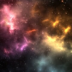 Fototapeta premium Cosmic Nebula, swirling gases, space background, vibrant colors, design element