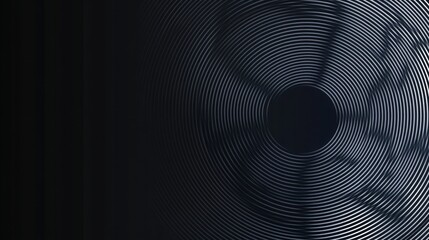 Abstract fan shadow, dark room, circular motion blur, cooling system, industrial design