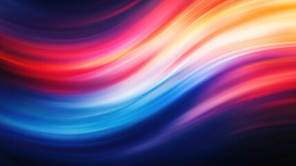 Obraz premium Abstract colorful swirls, digital art, dark background, website design